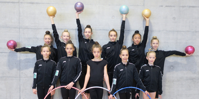 Gymnastinnen des RLZ RG Ost ab Jahrgang 2012 und älter.