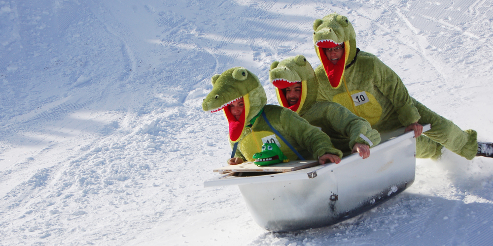 Bald gehts wieder in der Badewanne durab – das Rennen auf dem Stoos ist legendär und macht viel Spass.