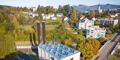 Die neue Fernwärmezentrale Lukasmühle ist die Drehscheibe zur Verteilung der Wärme im Osten der Stadt St. Gallen.