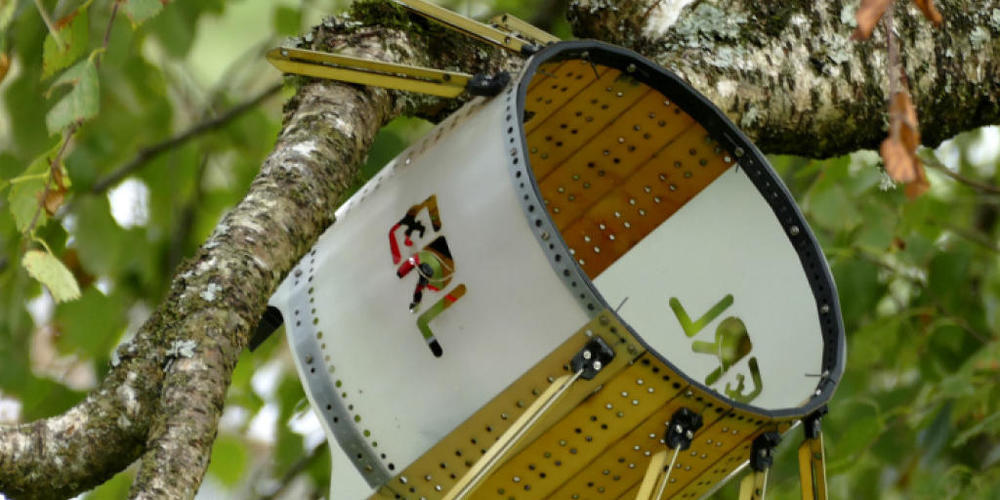 Die Drohne "Hedgehog" kann sich an Äste hängen und den Motor abschalten.