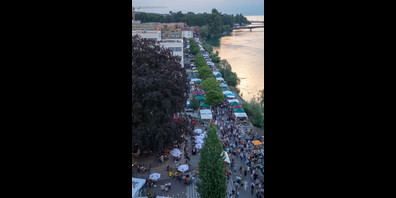 Archivbild vom grenzüberschreitenden 24-Stunden Flohmarkt.