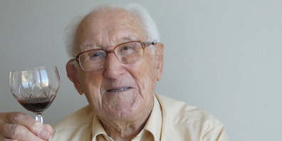 Jakob Eugster an seinem 100. Geburtstag