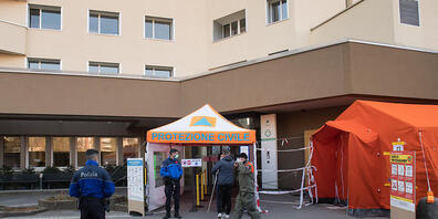 In der ersten Coronavirus-Welle gab es in der Privatklinik Moncucco in Lugano eine separate Notaufnahme für Covid-Kranke.
