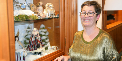 Marie-Christine Kaufmann ist froh, mal in der Nähe ausstellen zu können. 