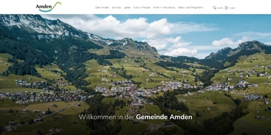 Komplett überarbeitet und jetzt in «responsivem Design»: die Website der politischen Gemeinde Amden.