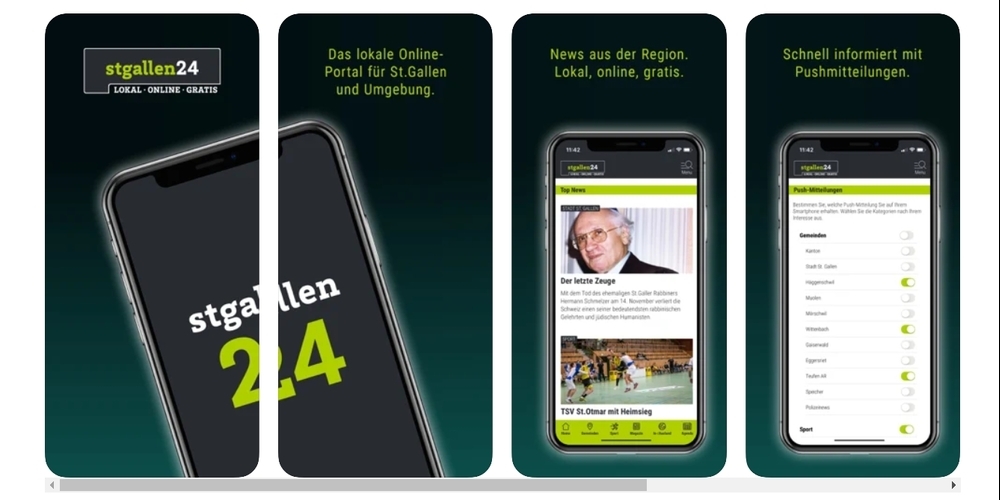 Die stgallen24-App ist gratis