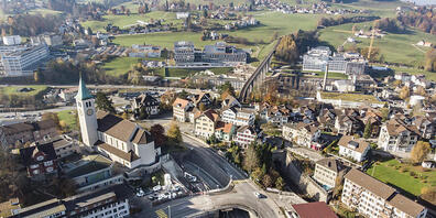Die neue Bahnhofskreuzung in Herisau ist einer der Schwerpunkte des Strassenbauprogramms 2023 bis 2026 von Appenzell Ausserrhoden.