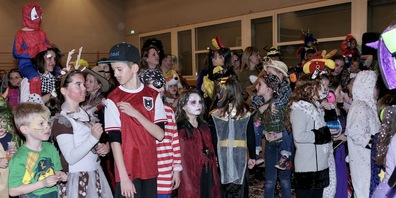 Die kleinen kostümierten Prinzessinnen und Superhelden hatten viel Spass