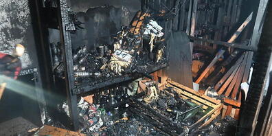 Das Feuer in dem Kellerabteil verursachte einen Sachschaden in der Höhe von mehreren zehntausend Franken.