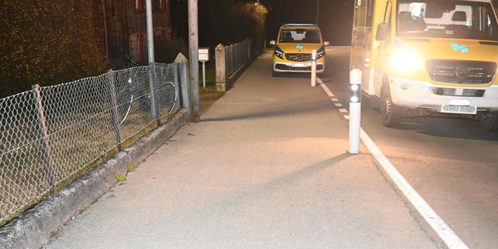 Der Ort des Unfalles – Personen, welche Beobachtungen gemacht haben werden gebeten, sich bei der Polizei zu melden.