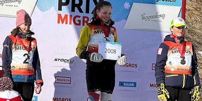 Anna Flatscher (Mitte) holte in Wildhaus die Goldmedaille. 