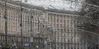 Die Innenstadt von Kiew am Dienstag. (Archivbild)