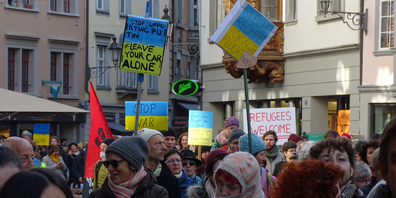 Friedensdemo in der Innenstadt am Wochenende