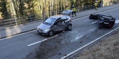 Der Fahrer des Sportwagens hatte es wohl ein wenig zu eilig.
