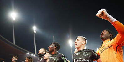 St. Galler Feststimmung nach dem Sieg im Letzigrund