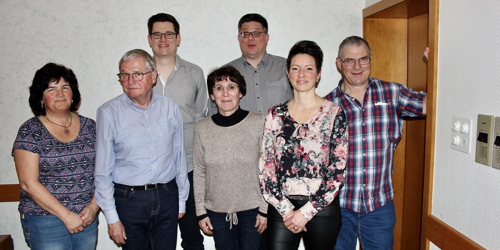 Von links nach rechts: Rosmarie Forrer, Max Herzog, Co Präsident Roman Büsser, Claudia Herzog, Thomas Büsser, Rahel Allmann, Markus Gus Keel