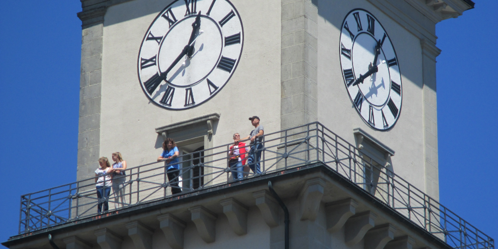 Dank der einmaligen Fernsicht gehört der Kirchturm von Heiden zu den Attraktionen des Kurorts.