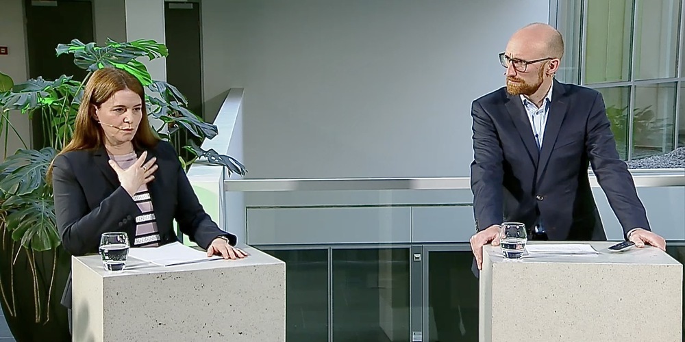 Caroline Hilb Paraskevopoulos und Beat Schiffhauer analysierten die gegenwärtige finanzpolitische und wirtschaftliche Situation