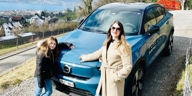 Francesca Meier testete mit ihrer Familie für den «Bock» den neuen Volvo C40. 