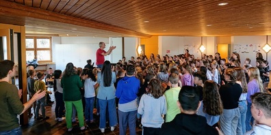 Impulstag im Schulhaus Büel für das Schülerkonzert am Schweizer Gesangsfestival in Gossau.