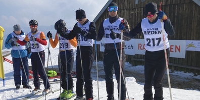 Die Gruppensieger des VC Eschenbach am Start. Sie erreichten die Ränge 2 bis 5.
