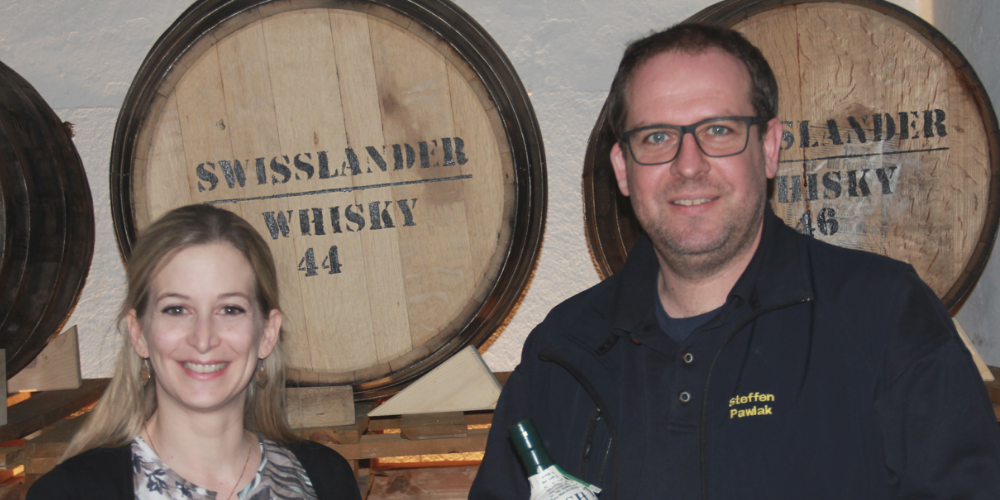 Geschäftsführerin Claudia Keel-Graf und Braumeister Steffen Pawlak