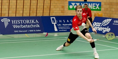 Julien Scheiwiller kommt vor allem im Männereinzel immer besser in Form