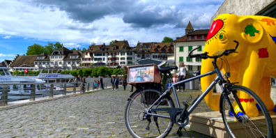 Working Bicycle stellt die erste Buchungsplattform für mobile Aussenwerbung in verschiedenen Städten bereit – auch in Rapperswil-Jona.