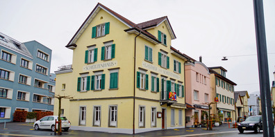 Seit Anfang Dezember 2021 geschlossen: der Gasthof Schützenhaus in Lachen.