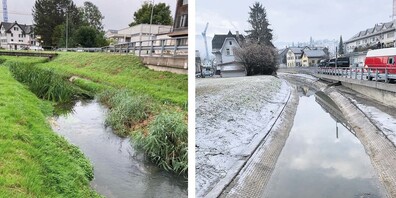 Der Tuggnerkanal bringt Wasser aus der Gemeinde Schübelbach nach Tuggen und von dort in die Linth.