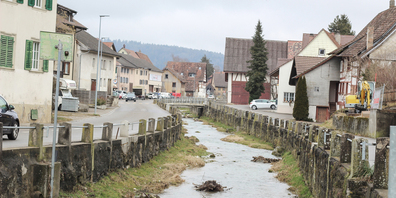 Heute kann man fast nicht glauben, dass dieser Bach mit einer solchen Wassermenge die beiden Dörfer überflutete.