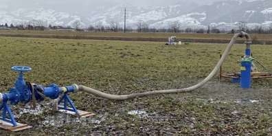 Dieser Versuchsbrunnen pumpt Grundwasser an die Oberfläche