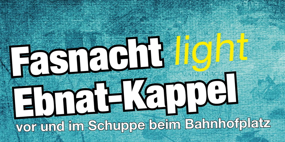 In Ebnat-Kappel findet dieses Jahr eine Fasnacht light statt. 