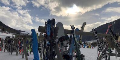 Die Skidiebin bediente sich in Skiständern und in Skikellern. (Symbolbild)