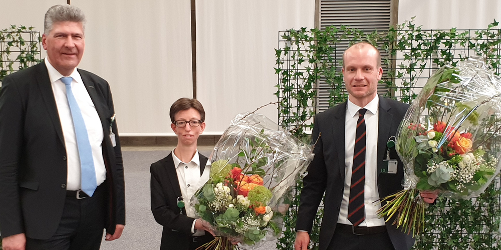 Fraktionspräsident Boris Tschirky, Eliane Kohlbrenner und Michael Rutz.