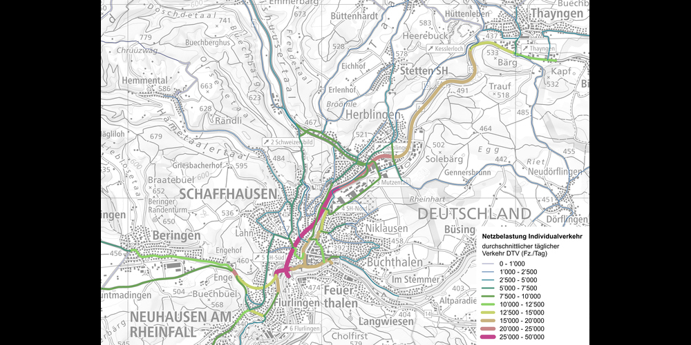 So sah die Netzbelastung Verkehr 2021 aus.