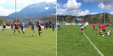 Die FCU-Frauen (l.) empfingen den Leader FC Frauenfeld, die Herren den Tabellennachbarn FC Landquart.
