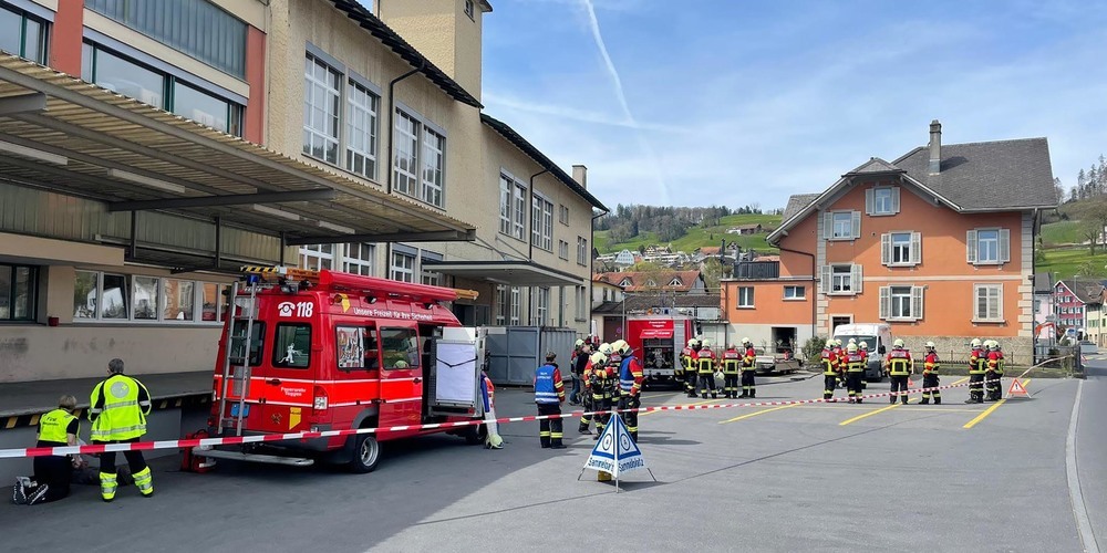 In einem Gebäude an der Stockbergstrasse in Tuggen brannte es.