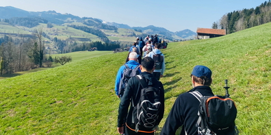 Am Pilgertag steht das gemeinsame Unterwegssein im Vordergrund. (Themenbild)