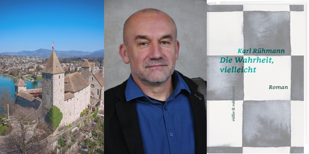 Bücher Spatz lädt ins Schloss Rapperswil zur Lesung mit Karl Rühmann (m.) aus «Die Wahrheit, vielleicht».