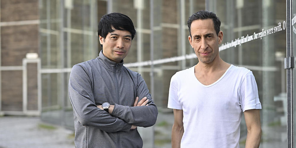 Die beiden Choreografen Kinsun Chan (links) und Martin Zimmermann haben erstmals gemeinsam ein Tanzstück erarbeitet. "Wonderful World" eröffnet am 28. April das Tanzfestival Steps.
