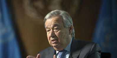 Uno-Generalsekretär Antonio Guterres wird von seinen Gesprächen mit dem ukrainischen Präsidenten, Wolodymyr Selenskyj, und Russlands Staatschef, Wladimir Putin, einen Zwischenhalt in Ankara einlegen. (Archivbild)