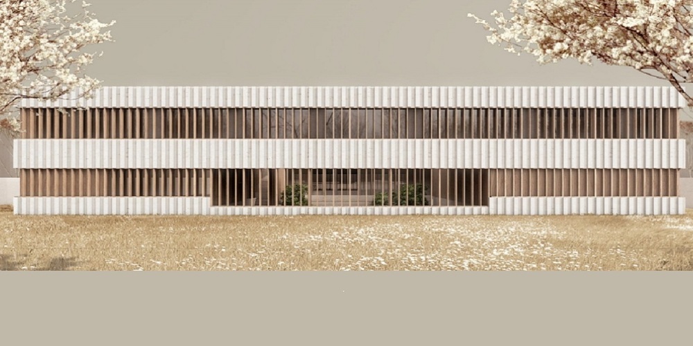 Visualisierung der Westfassade der neuen Forensikstation auf dem Areal der Psychiatrie St.Gallen in Wil. Damit soll eine Lücke geschlossen werden.
