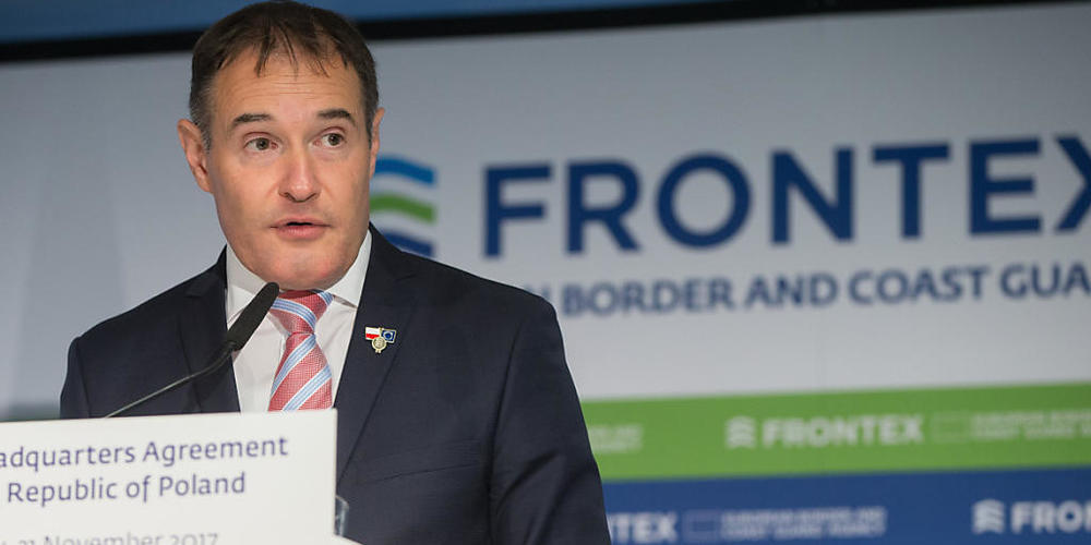 ARCHIV - Fabrice Leggeri, Direktor der Europäischen Agentur für die Grenz- und Küstenwache Frontex, bei der Einweihung der Zentrale von Frontex. Leggeri hat nach schweren Vorwürfen gegen ihn seinen Rücktritt angeboten. Foto: Jan A. Nicolas/dpa