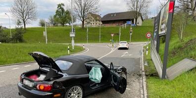 Weil er aufgrund einer Diskussion mit seiner Beifahrerin abgelenkt war, verlor ein 20-jähriger Dampfplauderi die Herrschaft über sein Fahrzeug.