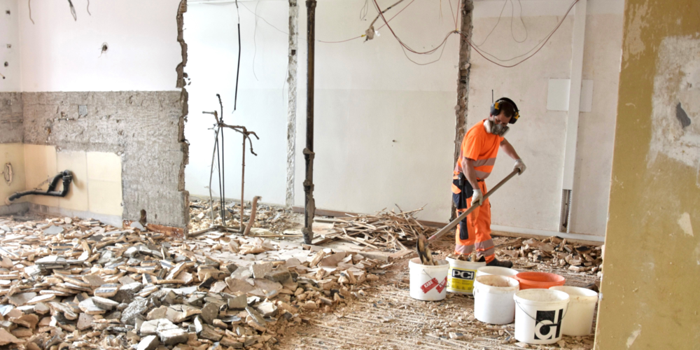 Sanierung Dekanatsflügel – die Raumstruktur wird komplett erneuert