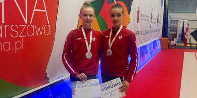 Leni Leufen, Juniorin, und Chiara Dotzauer, amtierende Schweizer Meisterin Elite.