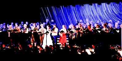 Am Franz Curti Festival trat nebst vielen weiteren Highlights auch ein internationales Top-Ensemble im Kreuzsaal Jona mit «Die Gletscherjungfrau» auf.