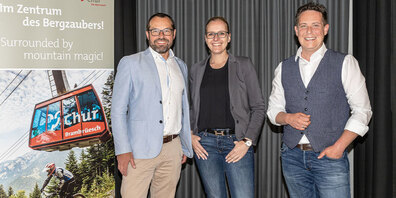 v.l.n.r. Jon Andrea Schocher, Sandra Adank, Marc-Andrea Barandun
