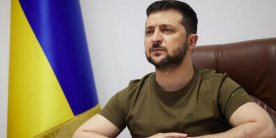 Wolodymyr Selenskyj, Präsident der Ukraine, lädt den deutschen Bundeskanzler Olaf Scholz ein am 9. Mai nach Kiew zu kommen. Foto: Präsidentschaft der Ukraine/ZUMA Press Wire Service/dpa